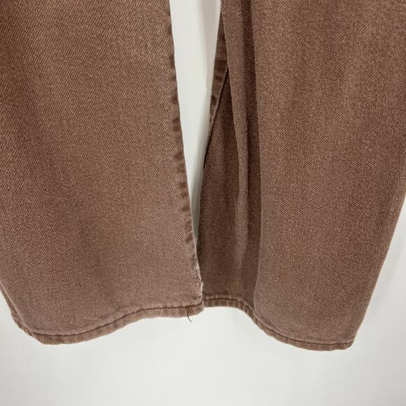 S.O.N.G. Juniors 7 / Regular 28 Brown 90s Boyfriend Cargo Jeans High Rise - Picture 9 of 11